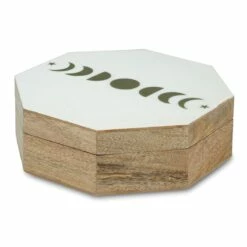 Rustic Wooden Moon Phase Box