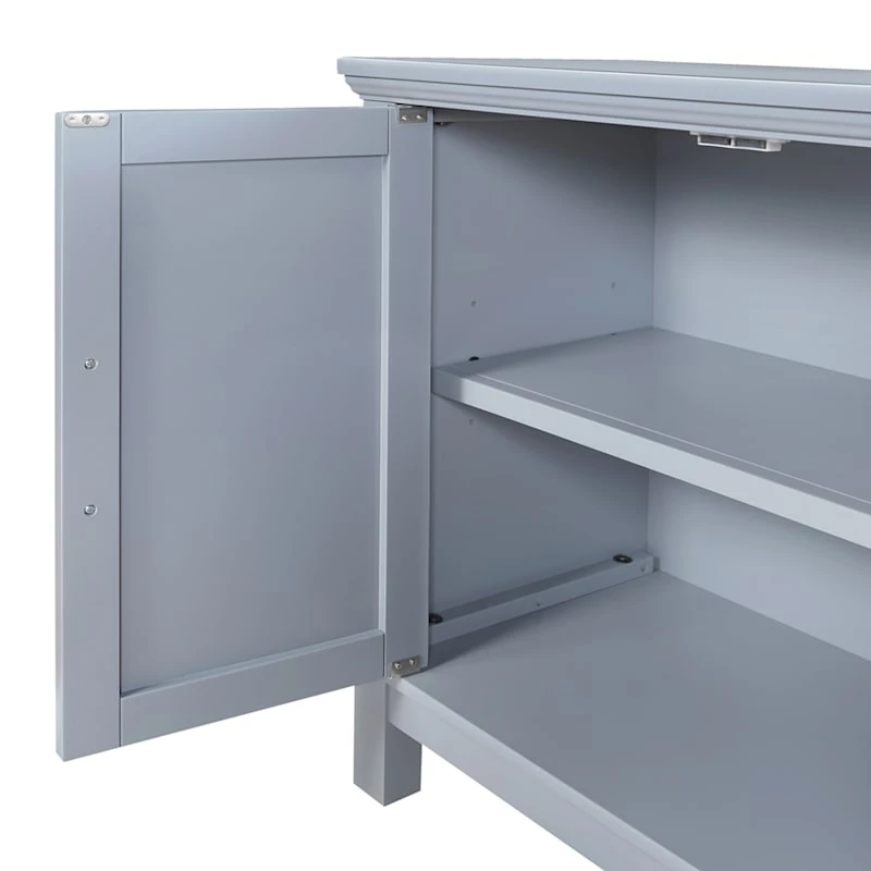 Sadie 2-Drawer Geometric Cabinet, Grey 7 Sadie 2-Drawer Geometric Cabinet, Grey - Image 5