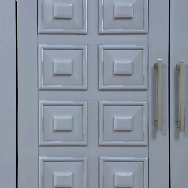 Sadie 2-Drawer Geometric Cabinet, Grey 9 Sadie 2-Drawer Geometric Cabinet, Grey - Image 7