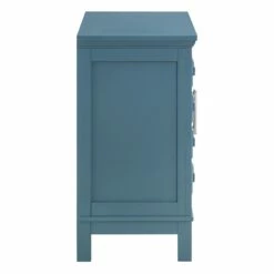 Sadie 2-Drawer Geometric Cabinet, Turquoise -Storage supplies shop sadie 2 drawer geometric cabinet turquoise 3
