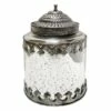 Silver Antique Mercury Jar, 8.5" -Storage supplies shop silver antique mercury jar 8.5
