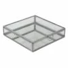 Silver Glass Box, 8" 1 Silver Glass Box, 8" -Storage supplies shop silver glass box 8
