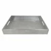 Silver Lacquer Decorative Tray, 15"