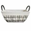 Tapered Rec Wavy Wire Basket W/Liner M -Storage supplies shop tapered rec wavy wire basket w liner m