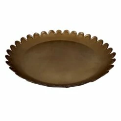 Tracey Boyd Antiqued Brass Platter, 9"