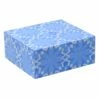 Tracey Boyd Blue Medallion Print Decorative Box, 6x5 2 Tracey Boyd Blue Medallion Print Decorative Box, 6x5 -Storage supplies shop tracey boyd blue medallion print decorative box 6x5 1