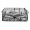 Tracey Boyd Charcoal Grey Rectangle Metal Storage Basket, Large -Storage supplies shop tracey boyd charcoal grey rectangle metal storage basket large