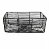 Tracey Boyd Charcoal Grey Rectangle Metal Storage Basket, Medium 1 Tracey Boyd Charcoal Grey Rectangle Metal Storage Basket, Medium -Storage supplies shop tracey boyd charcoal grey rectangle metal storage basket medium