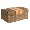Tracey Boyd Natural Seagrass Woven Box, 11x4.5 -Storage supplies shop tracey boyd natural seagrass woven box 11x4.5