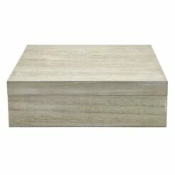 Tracey Boyd Natural Wooden Box, 9x8