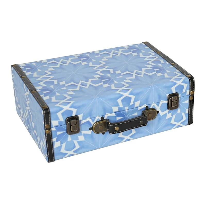 Tracey Boyd Tile Printed Trunk Box, Large 3 Tracey Boyd Tile Printed Trunk Box, Large