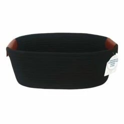 Trist Black Rectangle Storage Bin, Large