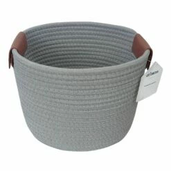 Trist Grey Rectangle Storage Bin, Large