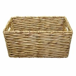 Twisted Water Hyacinth Storage Basket, Small