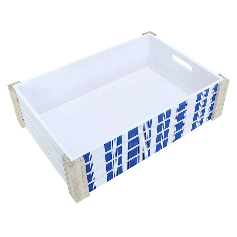 Ty Pennington Cozy Cottage White Wooden Crate, Large 3 Ty Pennington Cozy Cottage White Wooden Crate, Large