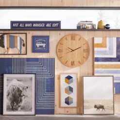 Vintage Denim Decorative Suitcase, 12" -Storage supplies shop vintage denim decorative suitcase 12 2