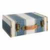 Vintage Denim Decorative Suitcase, 14" -Storage supplies shop vintage denim decorative suitcase 14