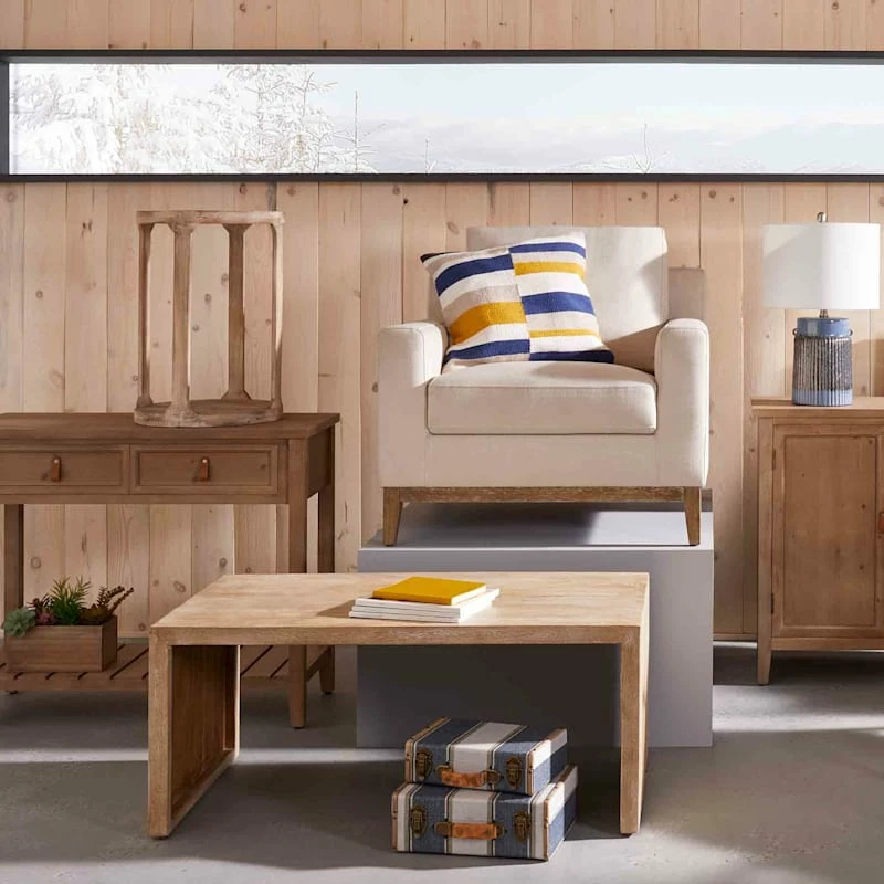 Vintage Denim Decorative Suitcase, 14" 6 Vintage Denim Decorative Suitcase, 14" - Image 4