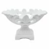 White Fleur-de-lis Cutout Decorative Bowl, 8" -Storage supplies shop white fleur de lis cutout decorative bowl 8