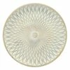 White & Gold Decorative Round Tray, 16" -Storage supplies shop white gold decorative round tray 16