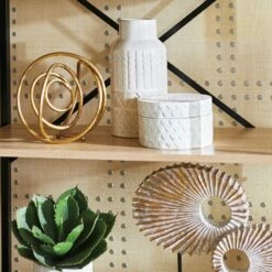 White Round Decorative Box, 6" 10 White Round Decorative Box, 6" -Storage supplies shop white round decorative box 6 3