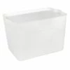 White Storage Container, Large -Storage supplies shop white storage container large