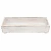 White Wood Tray, 19x7