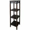 Wood And Metal X Band Plant Stand -Storage supplies shop wood and metal x band plant stand