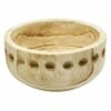 Wooden Bowl With Dots, 9x4 -Storage supplies shop wooden bowl with dots 9x4 1