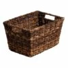 Woven Abaca Tapered Storage Basket, Medium -Storage supplies shop woven abaca tapered storage basket medium