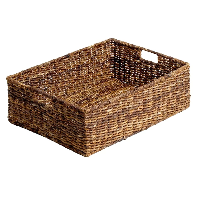 Woven Abaca Under The Bed Basket, Extra Large 3 Woven Abaca Under The Bed Basket, Extra Large