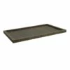 Woven Grey Decorative Tray, Large -Storage supplies shop woven grey decorative tray large