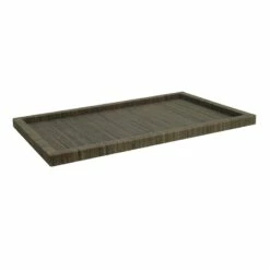 Woven Grey Decorative Tray, Large