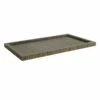 Woven Grey Decorative Tray, Medium -Storage supplies shop woven grey decorative tray medium