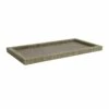 Woven Grey Decorative Tray, Small -Storage supplies shop woven grey decorative tray small